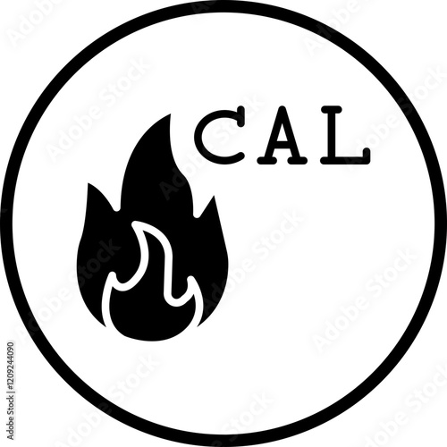 Burning Calories Icon Style