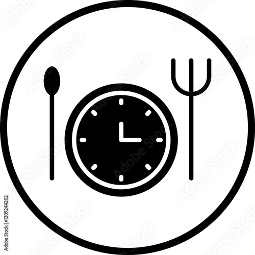 Intermittent Fasting Icon Style