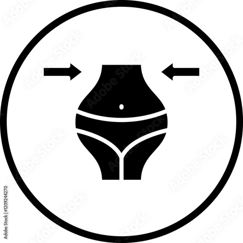 Lose Weight Icon Style