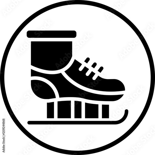 Ice Skates Icon Style