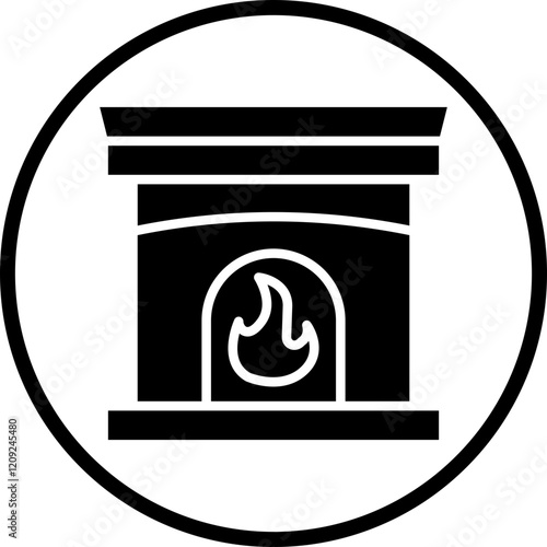 Fireplace Icon Style