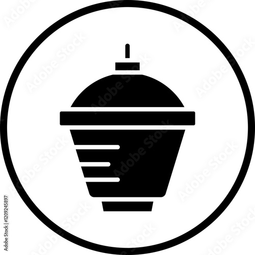 Crucible And Cover Icon Style