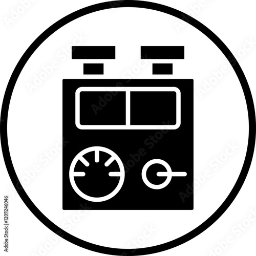 Gas Fume Chamber Icon Style