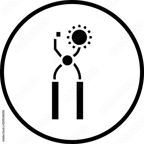 Leather Punch Icon Style