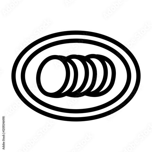 Sauerbraten Vector Line Icon Design