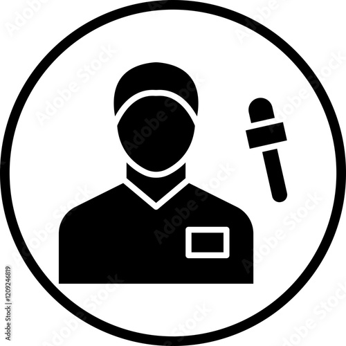 Journalist Male Icon Style