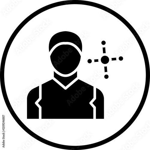 Network Specialist Male Icon Style