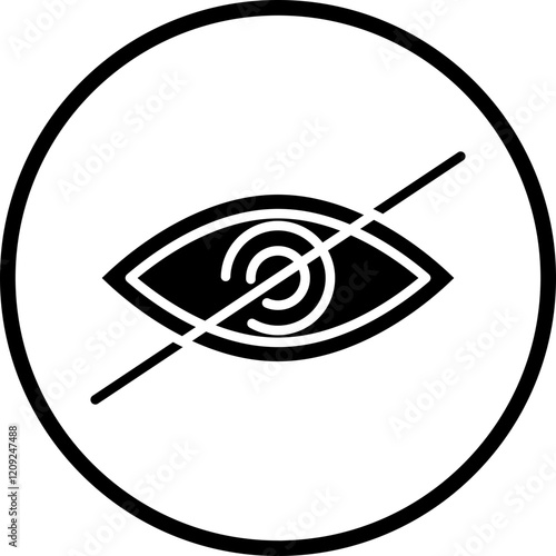 Legal Blindness Icon Style