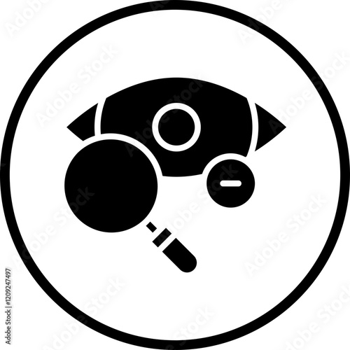 Manual Eye Examination Icon Style