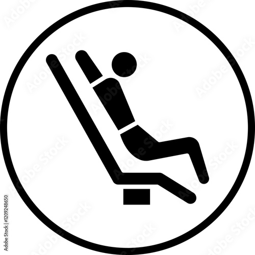 Leaned Back Icon Style