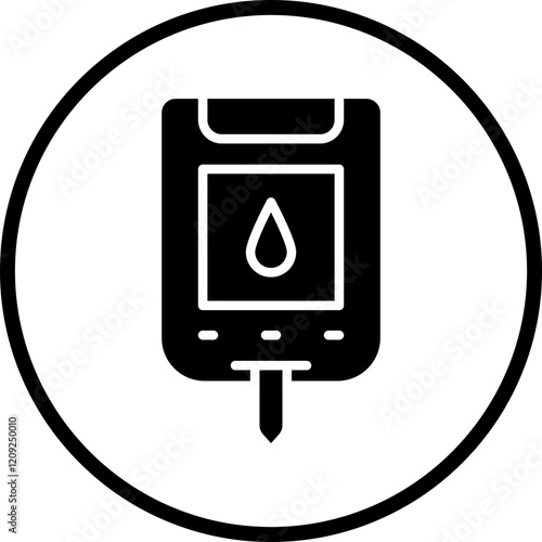 Glucose Checkup Icon Style