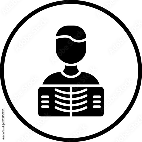Man X ray Icon Style