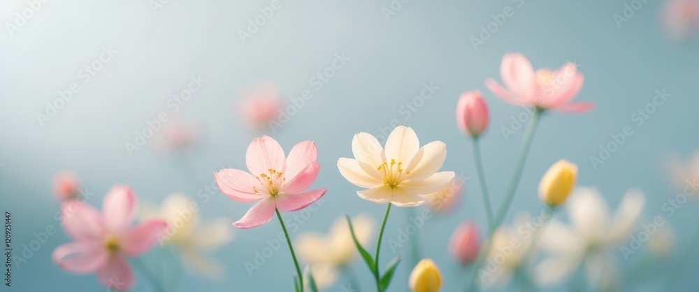 Decorative beautiful spring flowers background Decorative beautiful spring flowers background