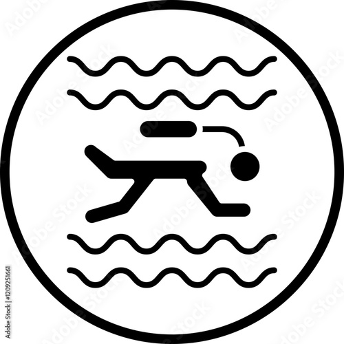 Diving Icon Style