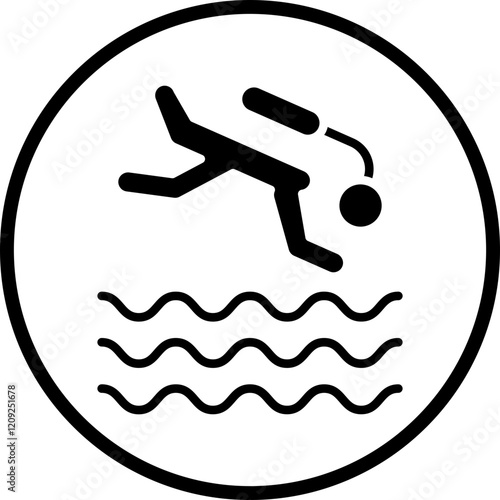 Freediving Icon Style