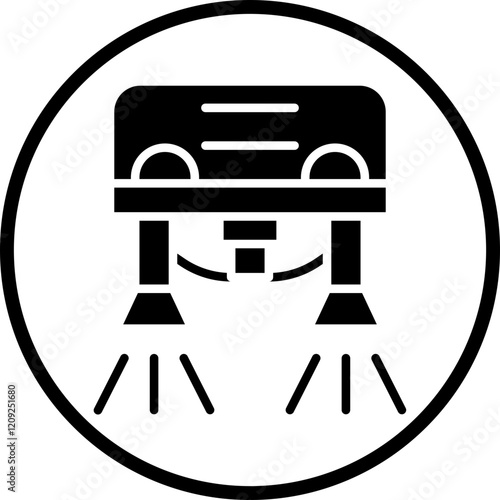 Flyboarding Icon Style