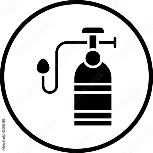 Oxygen Tank Icon Style