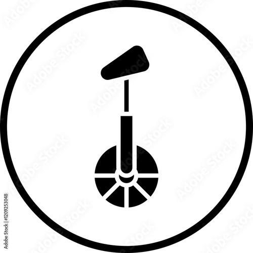 Monocycle Icon Style