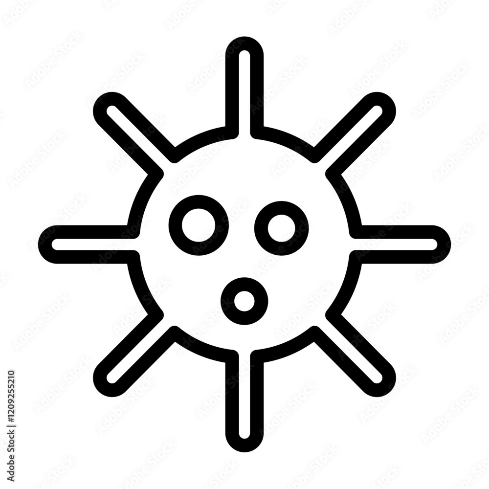 Fototapeta premium Immune System Vector Line Icon Design