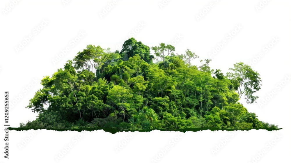 Obraz premium Lush green forest landscape