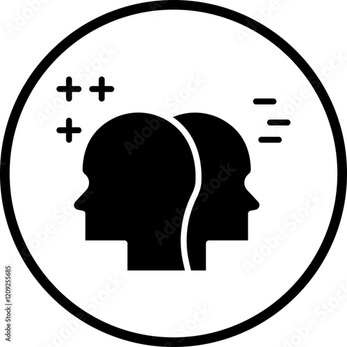 Bipolar Disorder Icon Style