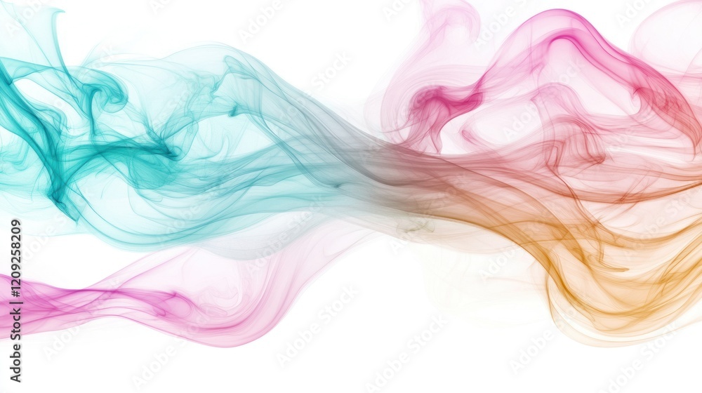 Dynamic waves of color explosion with swirling smoke in electric shades of pink, teal, and gold. The textures flow in intricate patterns, creating movement and depth. Dynamic waves of color explosion with swirling smoke in electric shades of pink, teal, and gold. The textures flow in intricate patterns, creating movement and depth.