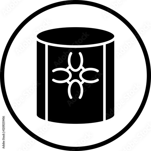 Toxic Waste Icon Style