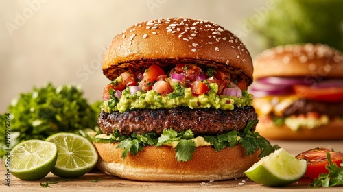 Fresh Homemade Guacamole for French Gourmet Burger Franchise photo