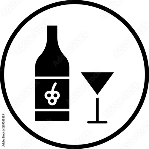 Red Wine Icon Style