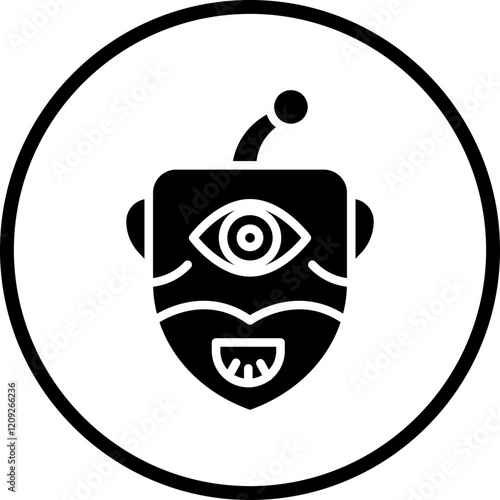 Cyclop Monster Icon Style