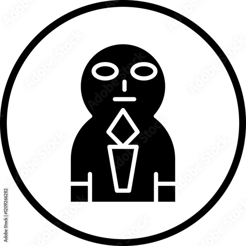 Coffin Face Icon Style