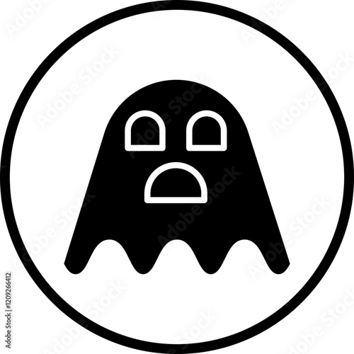 Sad Ghost Icon Style