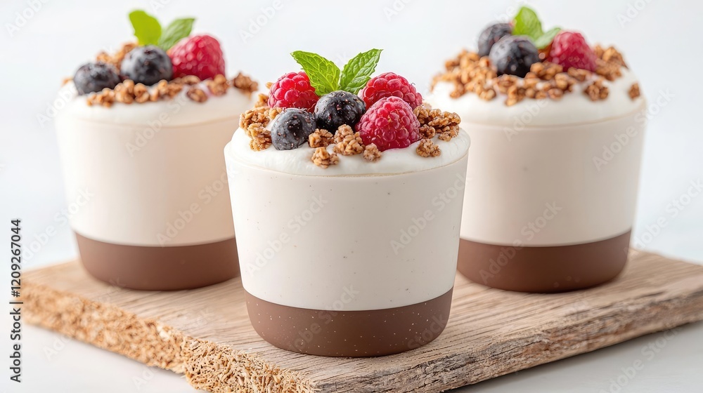 Healthy Yogurt Parfait with Berries and Granola Healthy Yogurt Parfait with Berries and Granola