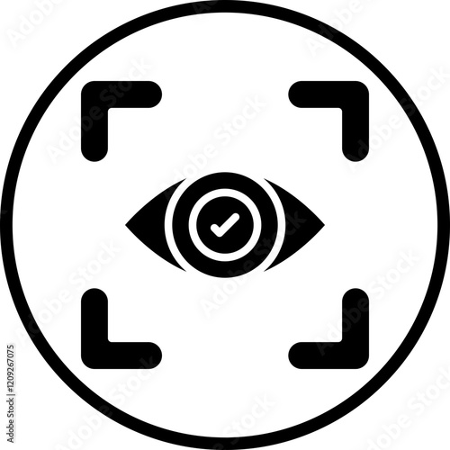 Eye Recognition Icon Style