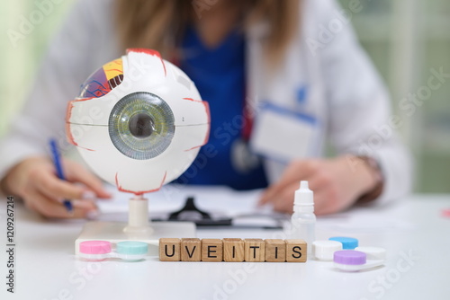 Obraz na płótnie Delve deep into uveitis using various medical tools and insights from a comprehensive study on eye health and treatment w salonie