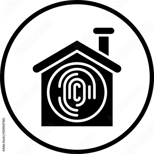 Biometric Home Icon Style