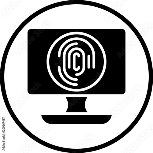 Biometric Computer Icon Style