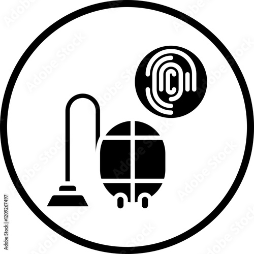 Biometric Vacuum Icon Style
