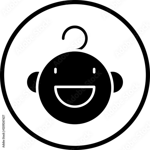 Smiling Baby Icon Style