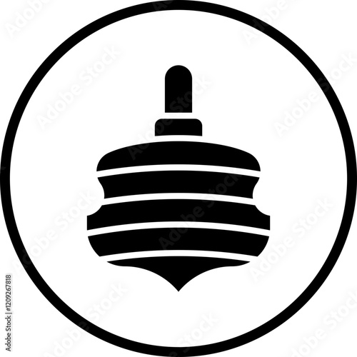 Toy Top Icon Style