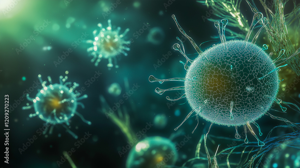 Obraz premium Gene technologies, molecules, biology