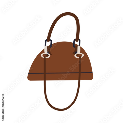 Handbag, modern accessory. Women leather bag in elegant trendy style, design....