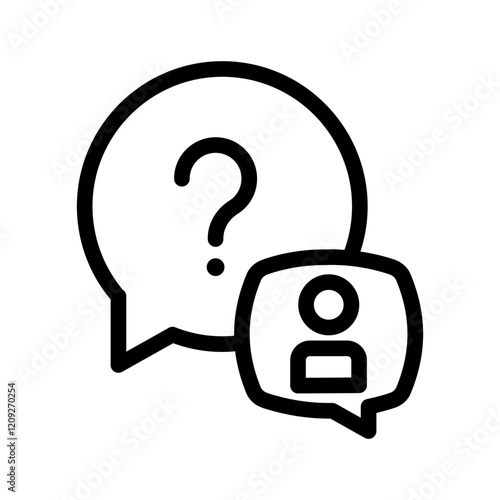 chat costumer outline style
