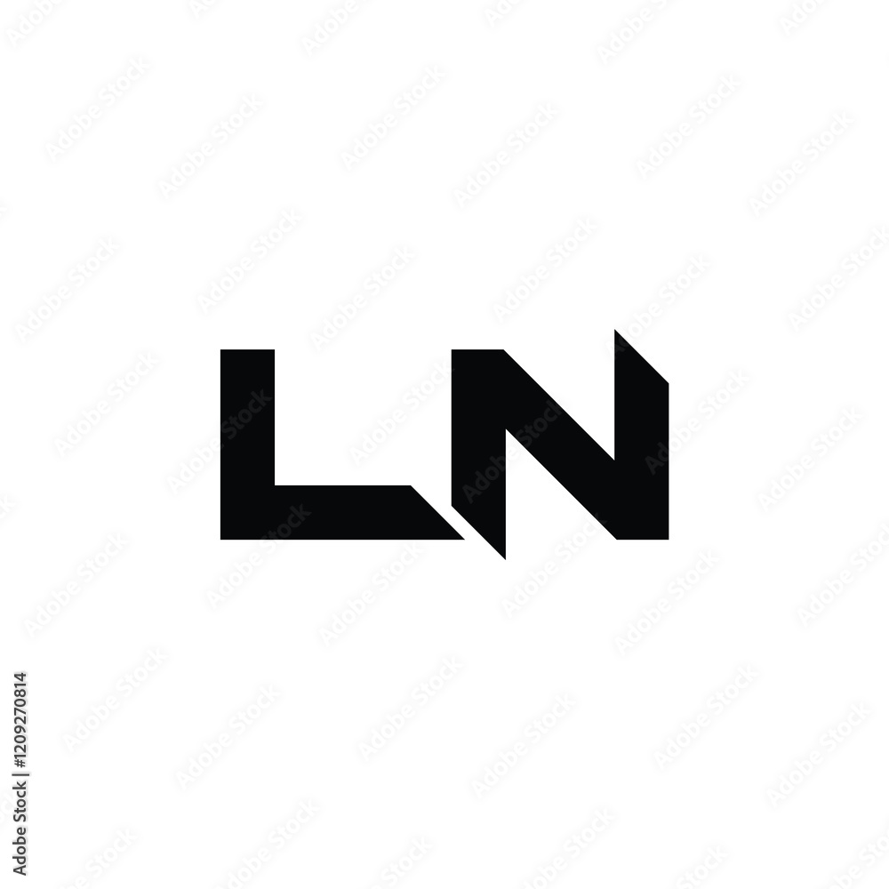 LN monogram logo design letter text name symbol monochrome logotype alphabet character simple logo LN monogram logo design letter text name symbol monochrome logotype alphabet character simple logo