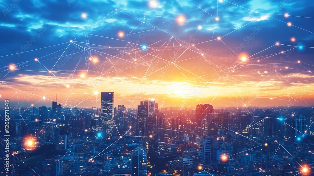 Fototapeta premium Abstract Digital Data Stream: A Visual Representation of Code and Information Flow