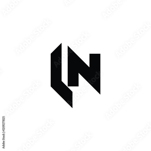 Free Download LN monogram logo design letter text name symbol monochrome logotype alphabet character simple logo - GFXLoad