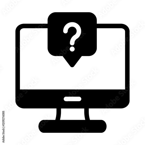computer costumer service solid style