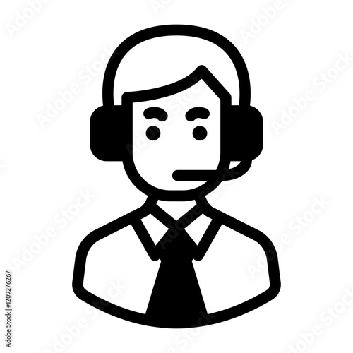 man costumer service solid style