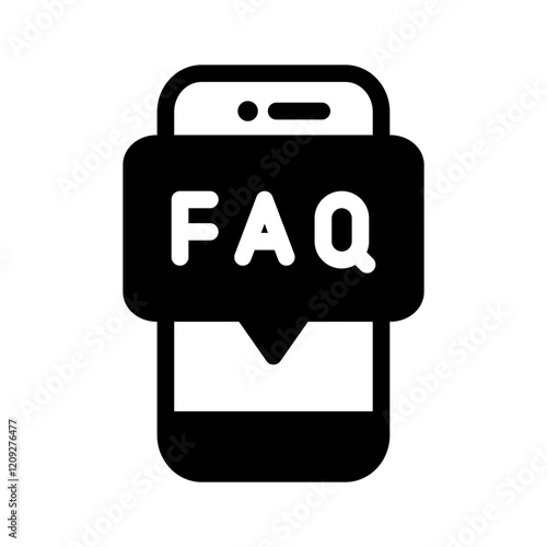 Free Download smartphone faq solid style - GFXLoad
