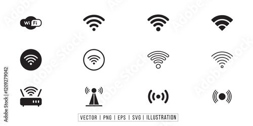 Wifi icon. Free wifi sign isolated icon. wi-fi network linear icon. signal sign and symbol. Public wifi area solid sign. Wifi icon wireless internet signal element flat symbol. Wi-fi symbol set